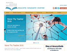 Tablet Screenshot of newtonschoolsfoundation.org